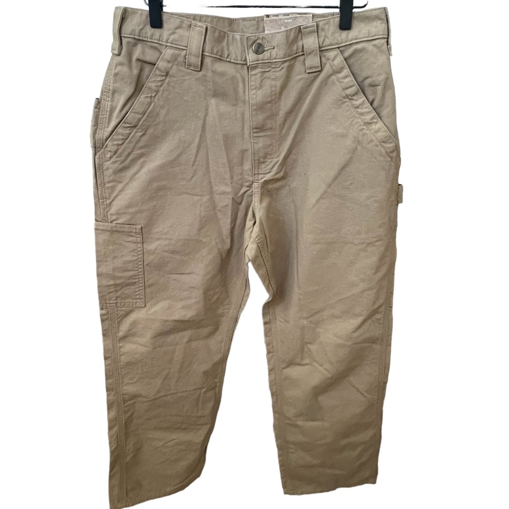 NWT MENS CARHARTT LOOSE ORIGINAL FIT CAVNAS WORK DUNGAREE PANTS